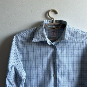 Gingam Brooks Brothers Dress Shirt 10 (M)